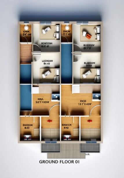 15x40 House Plan PDF Compact Design