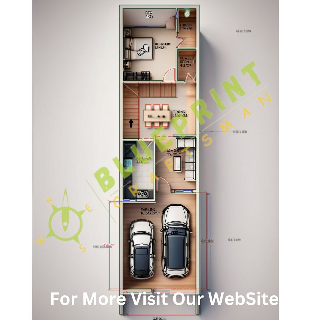 18x50 House Plan PDF Efficient Design
