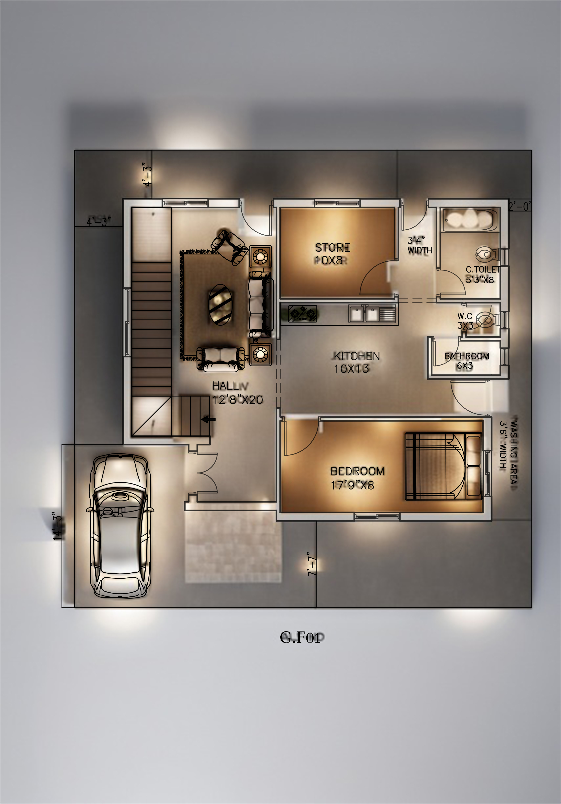 ground floor 4 cent house plan images 